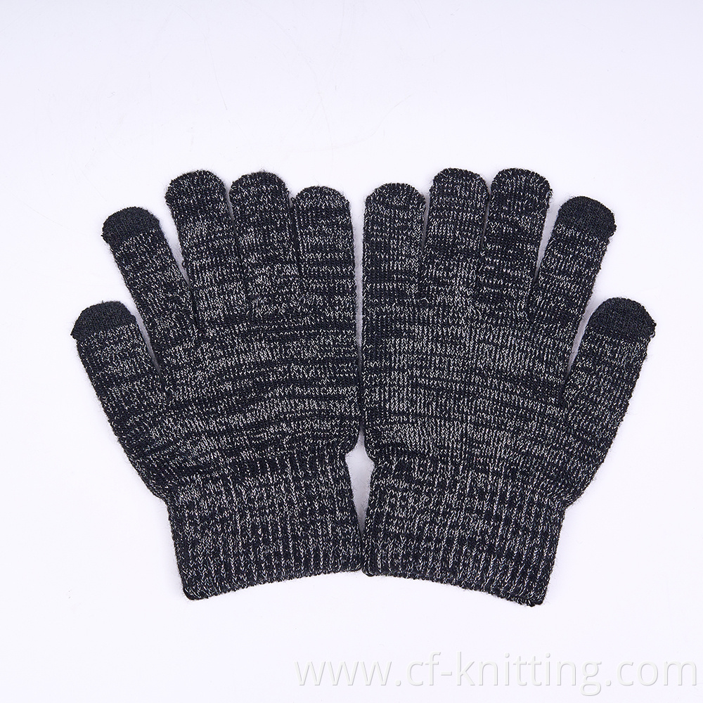 Children's winter warm knitted gloves